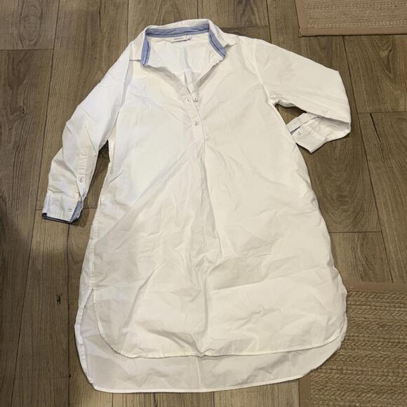 MERSEA Women's White Shirt Dress Size S Cotton - Picture 1 of 2
